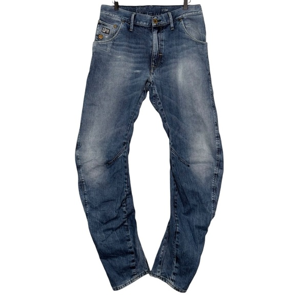 G-Star Size 33x34 Arc Loose Tapered Jeans Faded Medium Blue Wash - Picture 8 of 8